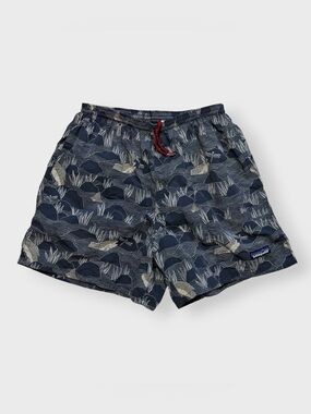 Patagonia Baggies Swim Shorts, Dragonfly Trout, Elastic Waist Pockets Lined M